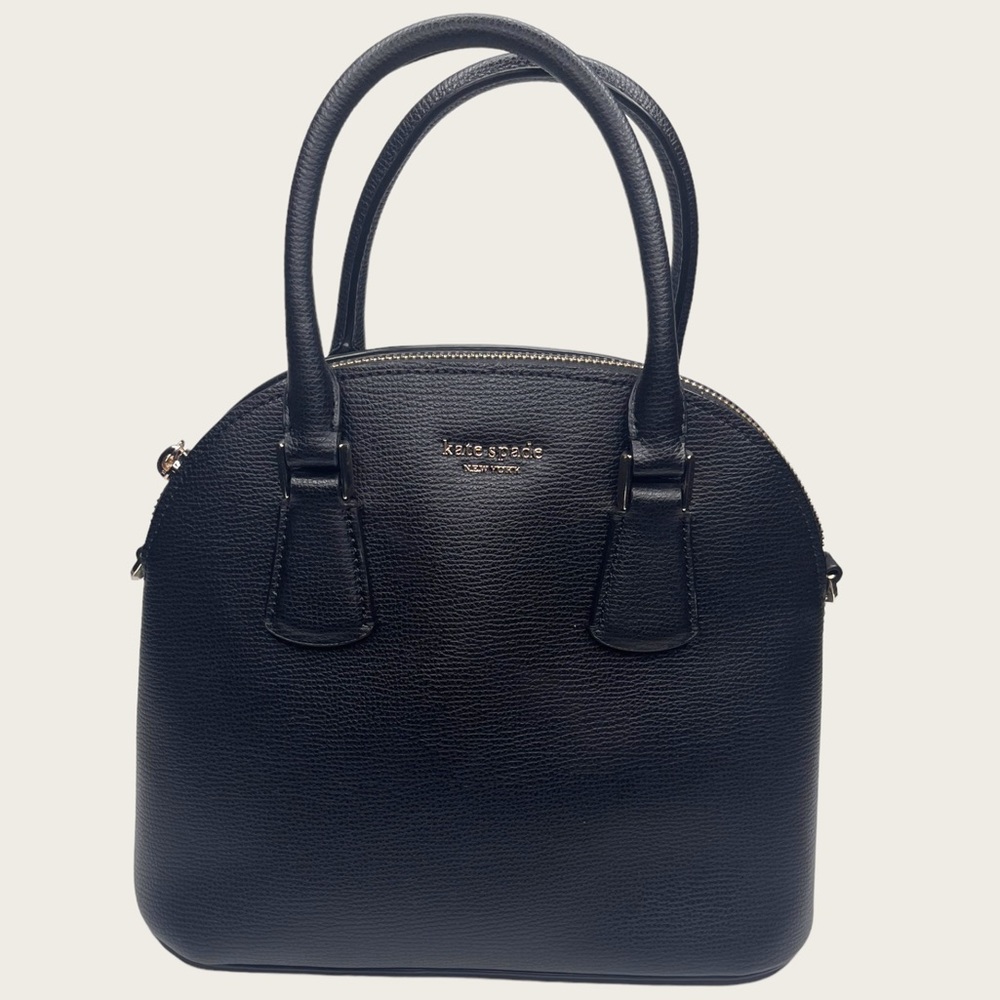 Black Kate Spade Sylvia Dome Satchel Top - Handle bag